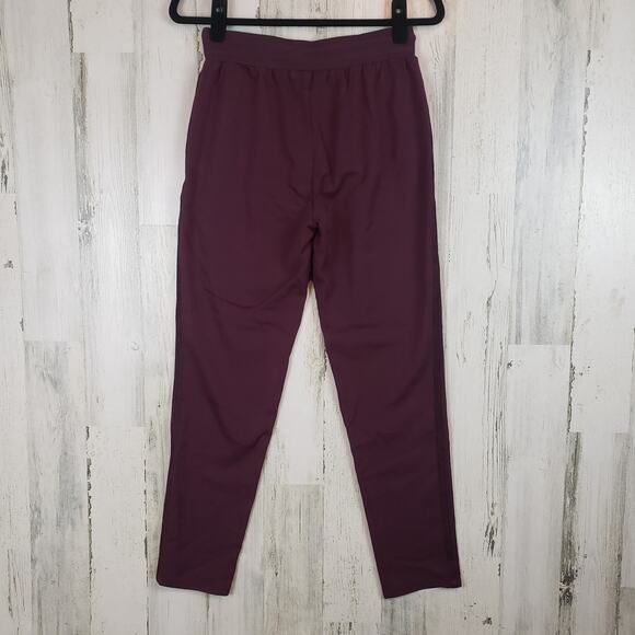 NWT Color Block Burgundy Purple Stretchy Lounge Leisure Pants Women's Size 4 - Picture 9 of 10